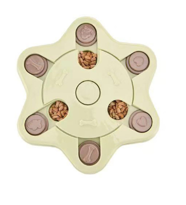 Dog eating interactive stuffy toy