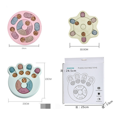Dog eating interactive stuffy toy