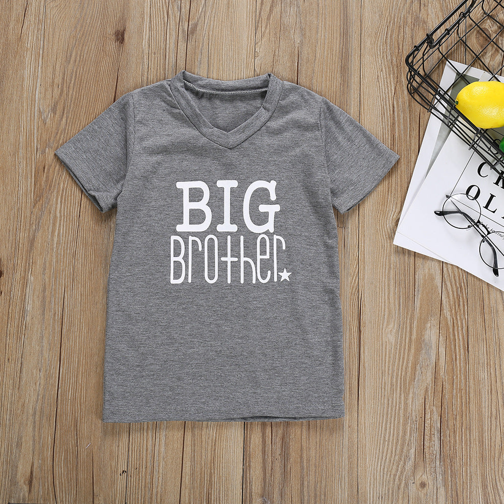 Twins Clothes Letter Long Sleeve T Shirt