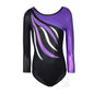Girls' Long-sleeved Ballet Dress With Diamonds And Breathable