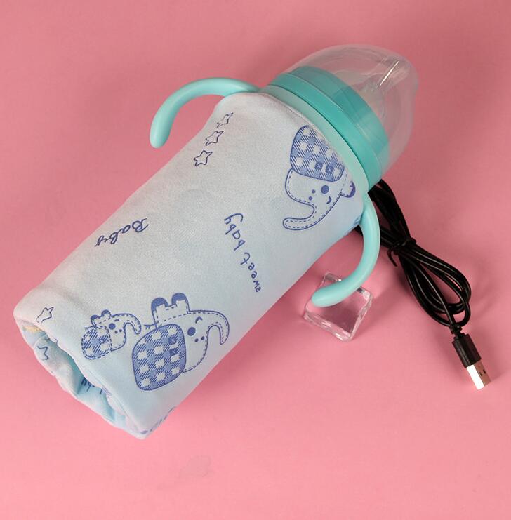 USB Baby Bottle Warmer Heated Cover