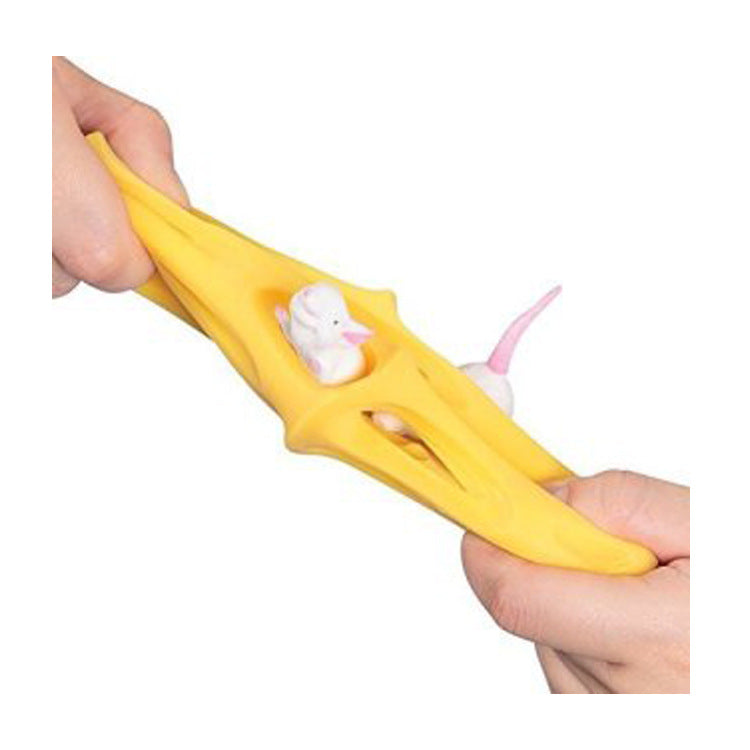 Cheese Soft Rubber Elastic Tension Squeeze Toy