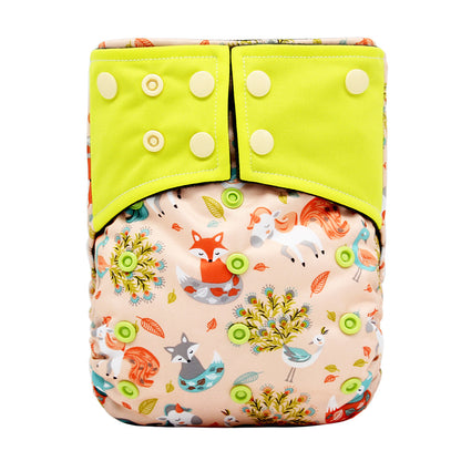 New square head bamboo charcoal fiber cloth diapers