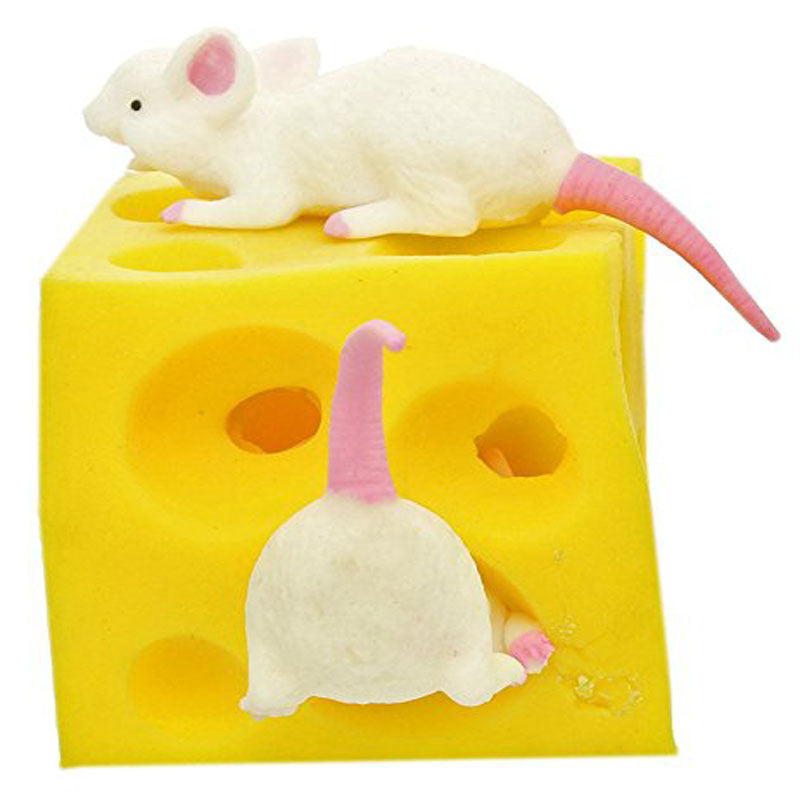 Cheese Soft Rubber Elastic Tension Squeeze Toy