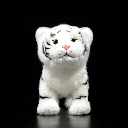 Simulation Standing Tiger Plush Toy White Cute