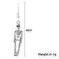 Skull pendant earrings
