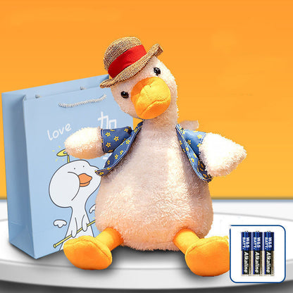 Plush Toy Figurine Sand Sculpture Learn To Speak Can Sing Sand Sculpture Duck