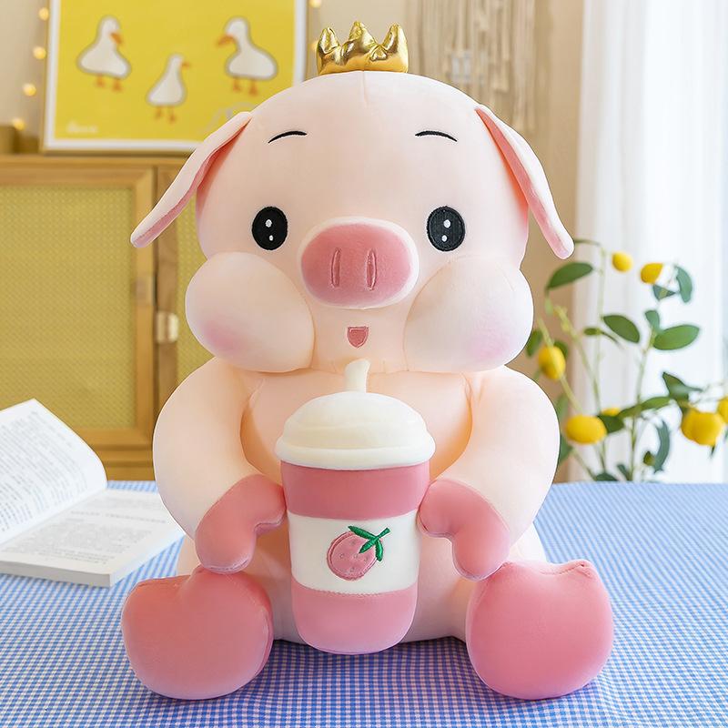 Creative Baby Bottle Rabbit Doll Cute Plush Toy