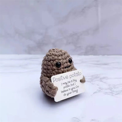 Cute Wool Woven Positive Energy Potato Doll Decoration Birthday Gift