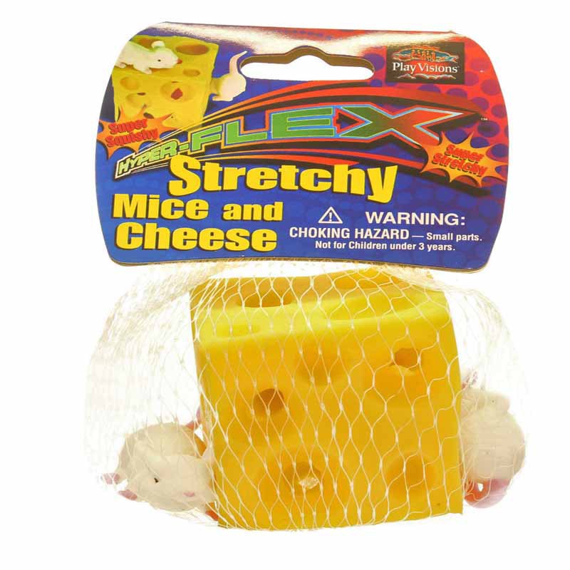 Cheese Soft Rubber Elastic Tension Squeeze Toy
