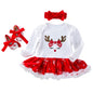 Three-piece Print Dress Shoes Headwear