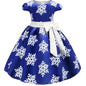 Children's Christmas Snowflake Print Princess