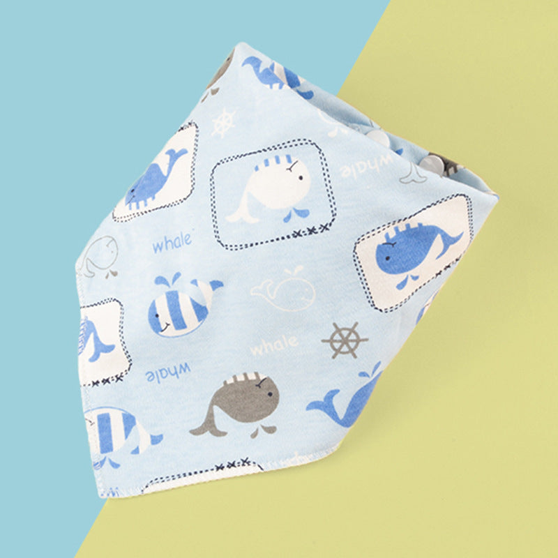 Triangle Scarf Children's Bib Double-sided Saliva Towel Custom