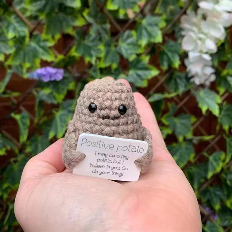 Cute Wool Woven Positive Energy Potato Doll Decoration Birthday Gift