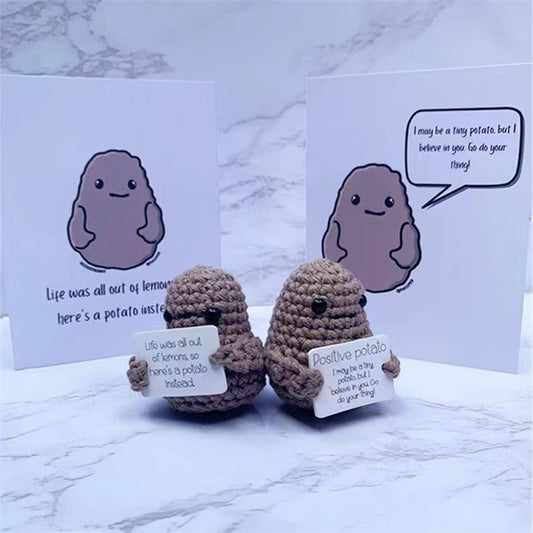 Cute Wool Woven Positive Energy Potato Doll Decoration Birthday Gift