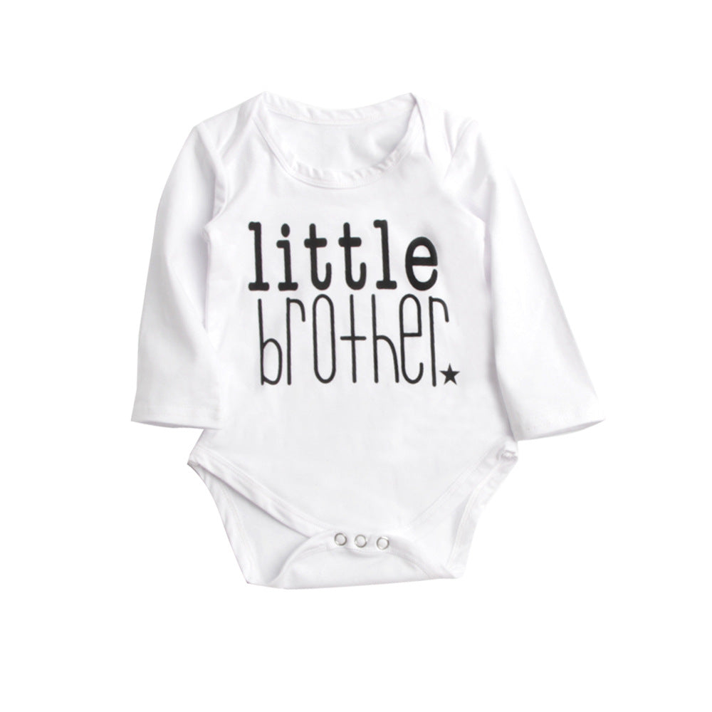 Twins Clothes Letter Long Sleeve T Shirt